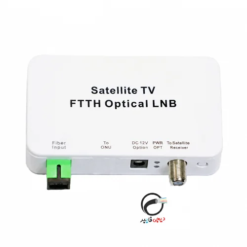 مبدل ROF تبدیل فیبر نوری به فرکانس رادیویی UHF+ LNB و اینترنت FTTH  (گیرنده )