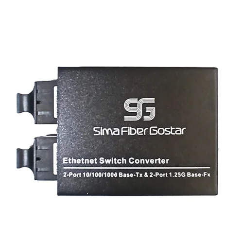 مدیاکانوتور دو پورت LAN + دو پورت SC فیبر نوری مدل SFG-MC-2GE2SC