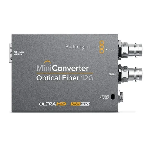 مبدل MINI CONVERTER OPTICAL FIBER 12G برند BLACKMAGIC