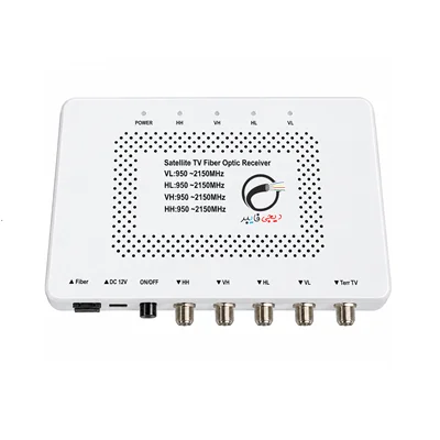 مبدل ROF تبدیل فرکانس رادیویی به فیبر نوری 4 ورودی LNB +باند UHF (گیرنده )