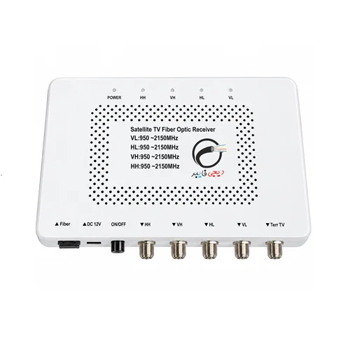 مبدل ROF تبدیل فرکانس رادیویی به فیبر نوری 4 ورودی LNB +باند UHF (گیرنده )