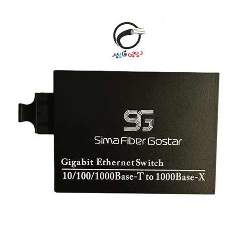 مدیاکانورتور ۴ پورت شبکه +SC فیبر نوری مدل SFG-MC-4GE1SC برند SFG