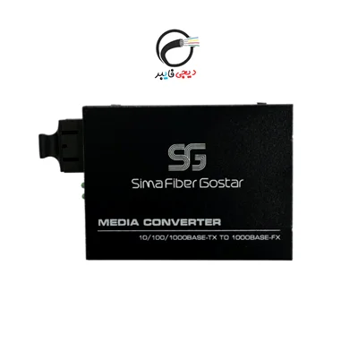 مدیا کانورتر تک پورت فیبر نوری مدل SFG-MC-1GE1SC