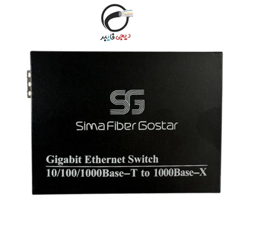 مدیا کانورتور دو پورت SFP +LAN فیبر نوری مدل SFG-MC-2GE1SF